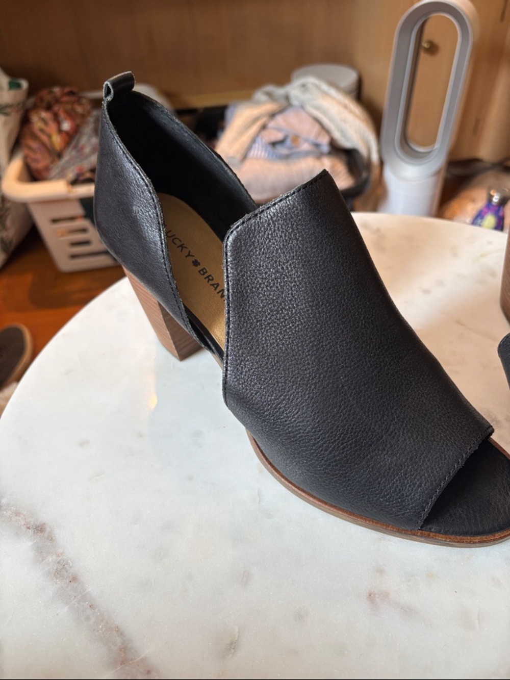 Lucky Brand open toe heel